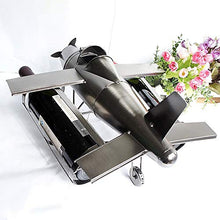 TYXL Porta Bottiglie Acqua Portare Tre Bottiglie di Vino E Cremagliera del Vino Artigianato in Metallo Decorazione della Casa Aircraft Wine Rack 42 × 36 × 20 Cm