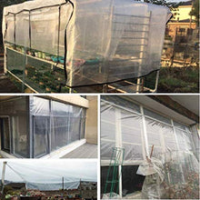LIUHUAN Telone Trasparente con Occhielli, Ottima Copertura Telone Impermeabile, Telone in Tessuto Impermeabile Resistente per Mobili da Giardino Griglia per Piscina Auto Trampolino,Clear,2 * 8m