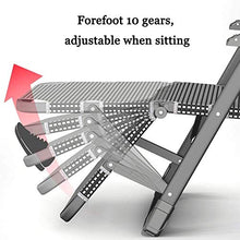 Lanxing Reclining Pieghevole Lounger Portatile Sdraio da Spiaggia Sedia Pieghevole Campo Sedia terrazze con Angolo Regolabile for Beach Garden Patio