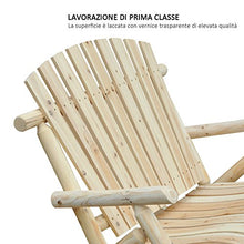 Outsunny Panchina Panca a Dondolo da Giardino a 2 Posti in Legno 114 × 96 × 98cm