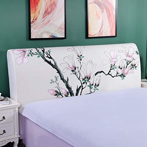 Copri Testata Letto Matrimoniale, Elastica Fodera Elastica Protezione Peluche Testata Addensare Elastico All-inclusive Coperchio Europeo Soft Cover Lavabile Testata Letto,A-180x70cm