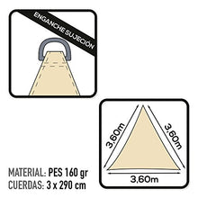 AKTIVE 53905 - Gazebo a Vela Triangolare Crema 360x360x360 cm