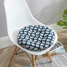 Pillowcase 2 Confezioni di Cuscini Imbottiti per sedie Portatili, Cuscini per sedili in Cotone e Lino, Cuscini Rotondi Antiscivolo per Giardini Esterni, uffici e soggiorni (A2, 40 * 40 cm)
