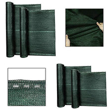 AIYOU - Protezione da sguardi indiscreti per balconi, paravento, protezione dalla polvere, protezione da balcone, con occhielli e cordoncino (verde, 1,2 x 50 m)