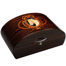 WangQ Scatola di sigari, armadietto per sigari humidor in Legno di Cedro con sigari di Ebano Color Legno Cedro humidor (Color : A)