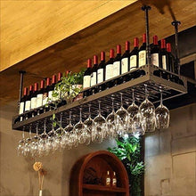 PZW Bancone Bar Bancone Bar Portabottiglie Ristorante Casalinghi Bicchieri da Vino Portabottiglie Retro Iron Art PortabottiglieA, 120 35 centimetri *