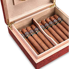 Getrichar Humidors di sigari, comodità di Viaggio con comodità di Sigaro, idratante humerors di Sigaro in Legno di Cedro, scatole di Vernice in Legno massello, Buon Umore, buona Vita a casa