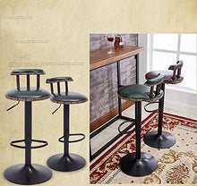 Disegno Spa Bar Stool Bar Sgabello Sedia Retro Ascensore in Legno Solido Alto Sgabello Bar Sgabello con Retrorest personalità Rotazione Home Colazione Tavolo Sgabello