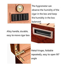XZJJZ Desktop Legno di Cedro Fodera Cigar Box di stoccaggio - Cabinet Grande capacità a Due Strati Idratante Box Alcol può ospitare Idratante Cigar Box