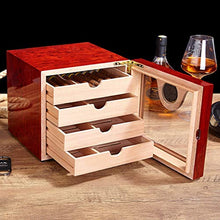 Umidificatore per Sigari A Quattro Strati Armadio per Sigari Scatola per Sigari in Legno di Cedro Set per Fumatori di Sigari Classico Piccolo A Quattro Strati Facile da Ordinare E Posizionare può