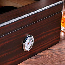 Humidor Humidor per Sigari in Legno Massello Scatola per Sigari in Legno di Cedro Naturale Professionale umidità Costante E Idratante Rifiuta Gli Insetti Melanzane Possono Contenere 50