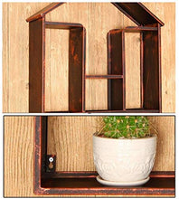 Scaffale per vino in ferro Scaffale per vino d'uva Scaffale per libreria Scaffale per ristorante Appeso a parete Retro industriale Wind Bar Decorazione Armadio per vino 55 * 13 * 79cm Scaffale di sto