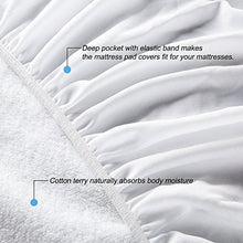 MELUNDA coprimaterasso Impermeabile con Angoli Elastici - 160 x 200 cm - Coprimaterasso in Cotone antiallergico dermatologicamente Testato