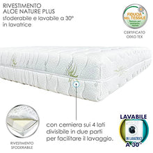 Goldflex Materasso Bivalente MATRIMONIALE 140x200 2 Strati Zone Differenziate Ergonomico Memory Gaia + Schiumato Ecologico Sfoderabile GARANZIA 5 Anni Made In Italy Dispositivo Medico Detrabile
