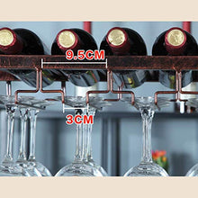 Nfudishpu Portabottiglie, Materiale in Ferro battuto, Porta Bicchiere Vino Europeo e portabottiglie Appendere Creativo l'archiviazione Domestica