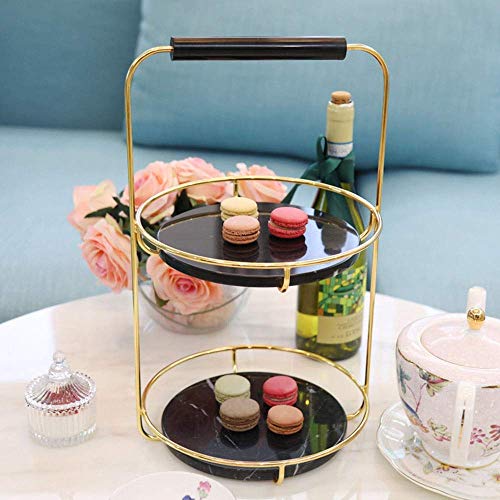 LGR Scaffale Semplice Accessori per la casa creativi Ingresso in Marmo Comò per Camera da Letto Ornamenti in Metallo (24 * 41 cm) Giorno