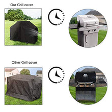 Ubrand 210D - Copertura per barbecue all'aperto, copertura per mobili all'aperto, copertura antipolvere nera