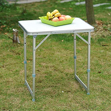 CASTOR Tavolo da Picnic all'aperto Pieghevole Regolabile Patio Tavolo da Picnic Portatile Campeggio da Pranzo Tavolo Pranzo in Alluminio Telaio Argento BBQ Party Table