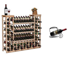 FPigSHS Porta Bottiglie da Vino Cantinetta per Vini Vetrinetta Vetrina Armadio divisorio Espositore a Terra Scaffale a Muro Multifunzione Contatore Bar da Soggiorno Soggiorno Cantina