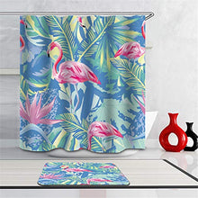 LIYAN Combinazione Bagno. Immagini Chiare E Colori Vivaci Rendono Il Tuo Bagno Pieno di Vita. Accessori da Bagno. Fenicottero. Foglie di Banana.