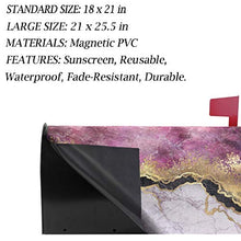 Marmo Rosa Glod Black Stone Art Mailbox Copre Magnetico Giardino Cantiere Casa Decor Dimensioni Standard 53,3 cm x 45,7 cm