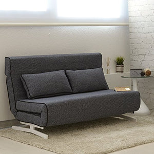 Italian Concept 9 Divano/Letto Roger Divanoletto, Tessuto, Blu, 141 x 87 x 84 cm