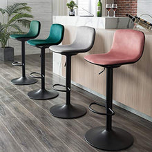 Duhome 2X Sgabelli da Bar in Velluto Regolabile in Altezza Girevole Design Unico Selezione Colore 828, Colore:Rosa, Materiale:Velluto