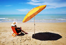 Ombrellone in Allumino Spiaggia Mare con Camino Anti-Vento Ultra Leggero PANAREA - ARANCIONE