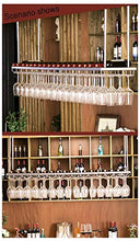 Portabottiglie da Soffitto Portabicchieri Sospeso Supporto per Vetro A Parete Scaffale di Vetro del Vino Rosso Capovolto  Bar Wine Rack  Supporto per Calice Porta Calici per Cucina da Bar Oro/Argento