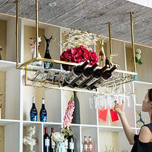 Portabottiglie Portabottiglie Portabottiglie per Bar in Metallo | Portabottiglie da soffitto Regolabile in Altezza per espositori da Cucina e Soggiorno