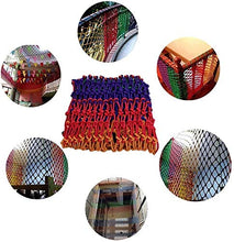 WEIFAN Rete di Sicurezza per Bambini, Tessuto a Mano per Uso Domestico Decorazione a Colori per Asilo Nido Anti-Caduta Scale di Protezione per Balcone Recinzione Anti-Caduta Rete in Nylon