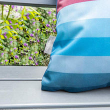 Celina Digby® Cuscino da giardino impermeabile per esterni, in fibra cava, quadrato, dimensioni 43 x 43 cm, 43 x 43 cm, motivo a strisce arcobaleno pixel