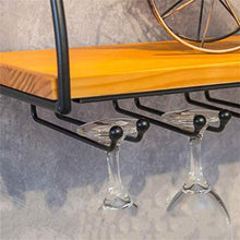 Splendidamente 80/100 / 120cm, mensola a Muro Loft con portabottiglie con Bottiglia di Vino appesa alla Parete in Metallo con cestello in Vetro/portabicchieri Cornice Nera portabicchieri in Vetro p