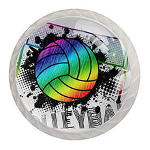 Calcio arcobaleno 4 PCS Pomelli per Porta, Pomolo per Mobile, Pomelli per Mobili con Viti, Maniglia per Armadietto, Pomelli per Porta, Pomelli per Cassetti per Porta, Armadio, Cassetto e Credenza