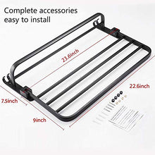JRMM Porta Asciugamani Bagno da Parete con Mensola Portasciugamani Bagno da Muro Porta Salviette Doppio, Alluminio, Nero Opaco22.6 inch