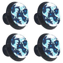 Wetia Dinosauro Blu per la Cucina di casa Armadio Armadio Armadio Nero 3,5 x 2,8 cm