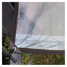 SHIJINHAO Telo Impermeabile Esterno,Tarpaulina Trasparente Plastica Impermeabile Ad Uso Resistente con Occhielli in Metallo for Campeggio Impianti A Terra Copertura Antipioggia, 40 Dimensioni