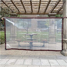 SHIJINHAO TARP TRASPARENTE, 120 GSM Impermeabile PE Copertura Tarpaulin Resistenza A Teach Tarpaulin Con Tenuta In Acciaio Inox, Adatto For La Copertura Del Rivestimento Del Mobile Da Giardino, 13 Tag