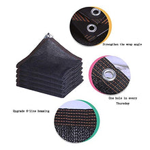 HTL durevole 12-Pin parasole Net, addensato panno ombreggiante, utilizzato per isolamento termico protezione solare per davanzale, tetto, piscina. il tasso di ombreggiatura è 90%, nero, 5M* 15M