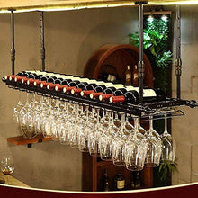 HTDZDX Wine Rack Wine Racks Semplice Decorazione del Salone Calici Validità Europea Creativo Hanging Wine Rack (Size : 60 * 30cm)
