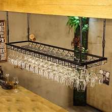 YWYW Portabottiglie portabottiglie Europeo in Ferro battuto portabicchieri da Champagne Adatto per Bar ristoranti cucine (Nero) (Dimensioni: 90 * 35 cm)