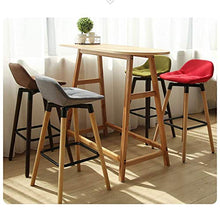 XHCP Sgabelli da Bar Sedie Girevoli con Schienale, Set di 2 in Legno, per Cucina da Interno Sgabelli da Bar