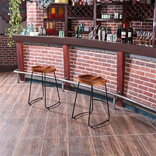 LWW Sgabelli, metallo/legno Sgabelli poggiapiedi per la cucina | Vintage Iron Bar sgabelli alti Sala da pranzo Sedie | Altezza seduta 45/65 / 75cm | Carico massimo 150Kg,46x37x65cm,46x37x65cm
