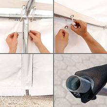TOOLPORT Tendone Deposito 4 x 6 m PVC ca. 500g/m² Grigio Gazebo Magazzino Tenda Capannone