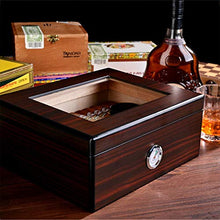Humidars Cigar Humidor Humidor - Box Legno di Cedro humidor Scatola con umidificatore umidificatore può contenere circa 50 sigari mantenerlo fresco .Scatola di immagazzinaggio di cigari di grande capa