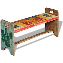 Festnight- Panca di Legno/Cola Panchina Legno Solido Recuperato 100x30x50 cm