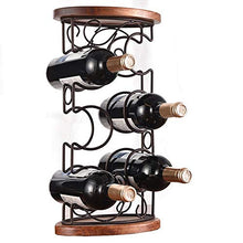 GAGP Portavini da gabinetto di Sguardo Elegante Tavolo Vino Wine Rack impilabile Bottle Holder per Qualsiasi bancone o Cantina (Color : Black, Size : 45x23x15cm)