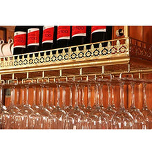 YWYW Portabottiglie portabottiglie Europeo in Ferro battuto portabicchieri da Champagne Adatto per Bar ristoranti cucine (Dorato) (Dimensioni: 60 * 35 cm)