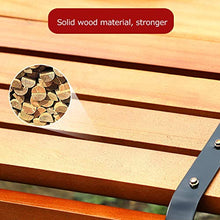 Outdoor Furniture Panchina da Giardino panchina da Giardino, panchine Decorative per scuole comunitarie in Cortile con braccioli e schienali, panchine in Legno massello Resistenti alle intemperie