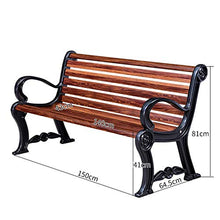 household products Panchine da Esterno, panchine in Legno plastica Fibra di Carbonio con schienali, panchine Portico mobili da Esterno, Possono ospitare 2-3 Persone